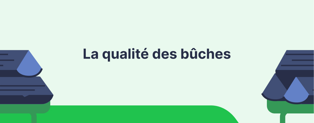 infographie la qualité des bûches