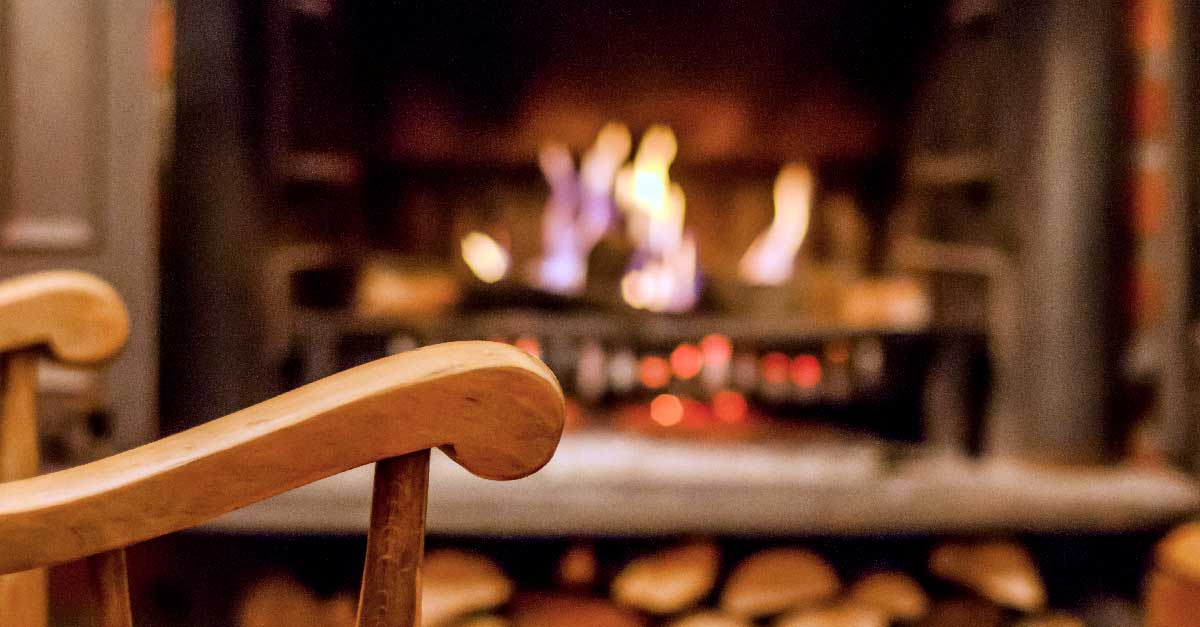 cheminée dans un salon
