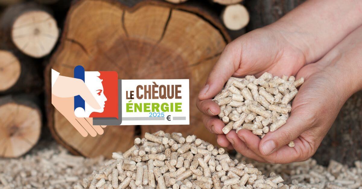 chèque énergie 2025 bûches et pellets